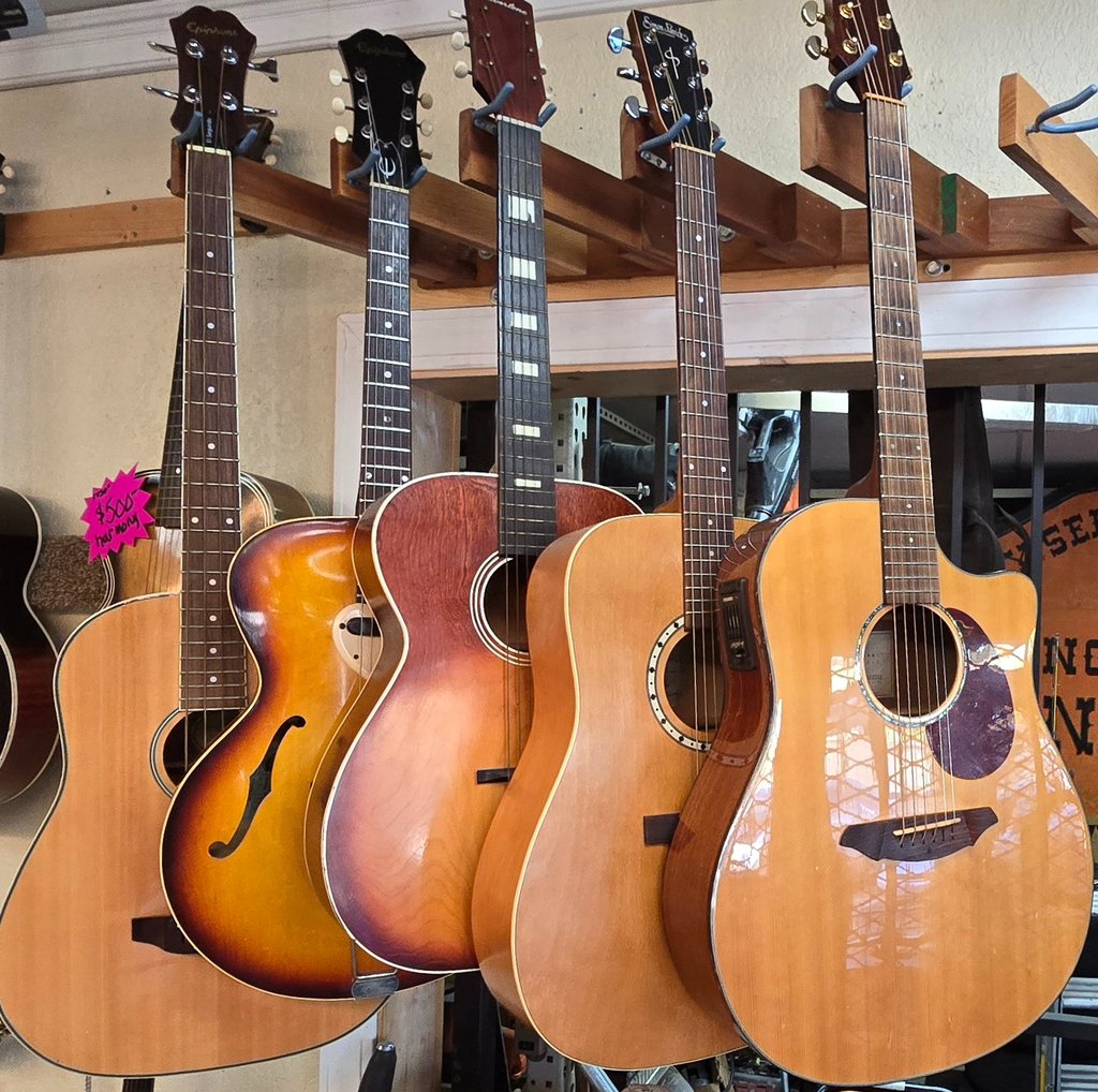 acoustic guitars
