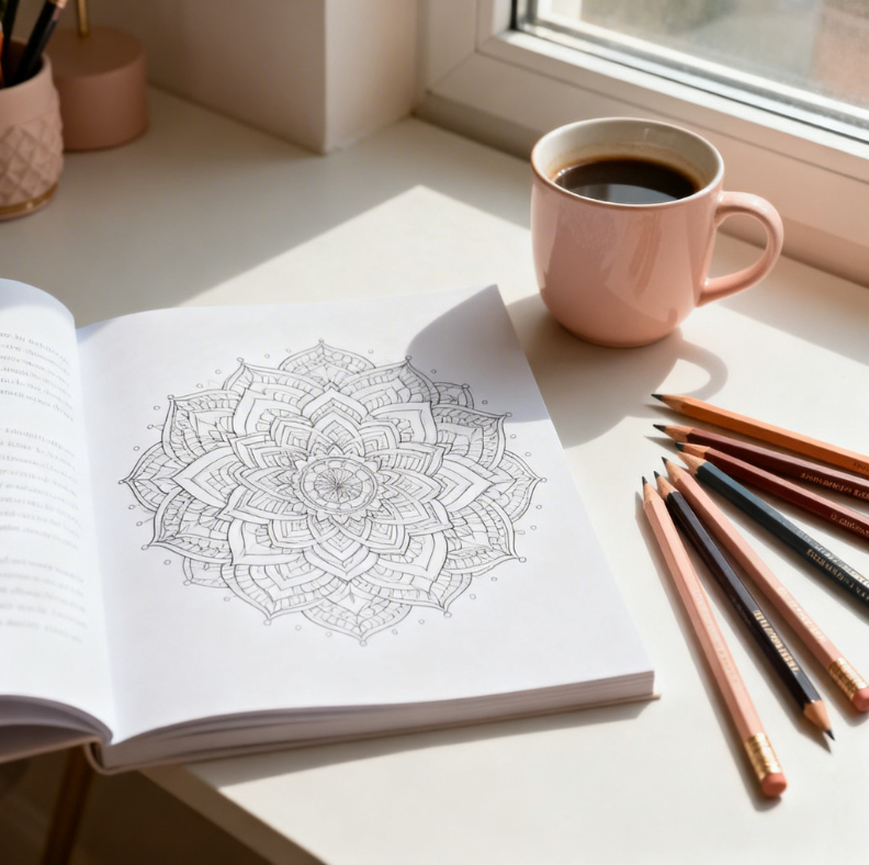 coloring book for stress relief