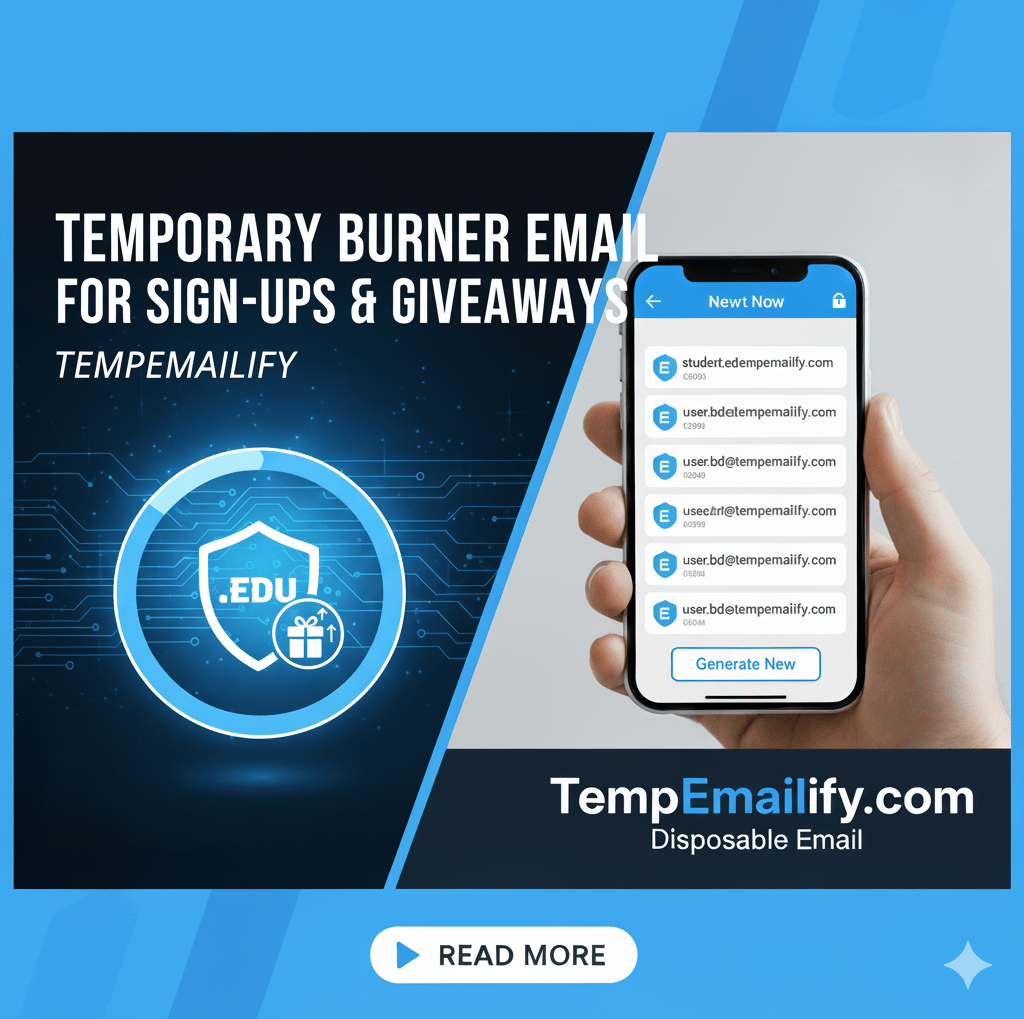 Temporary Burner Email for Sign-Ups & Giveaways | TempEmailify