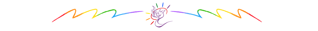 a colorful picture of a phoenix with a rainbow - colored background