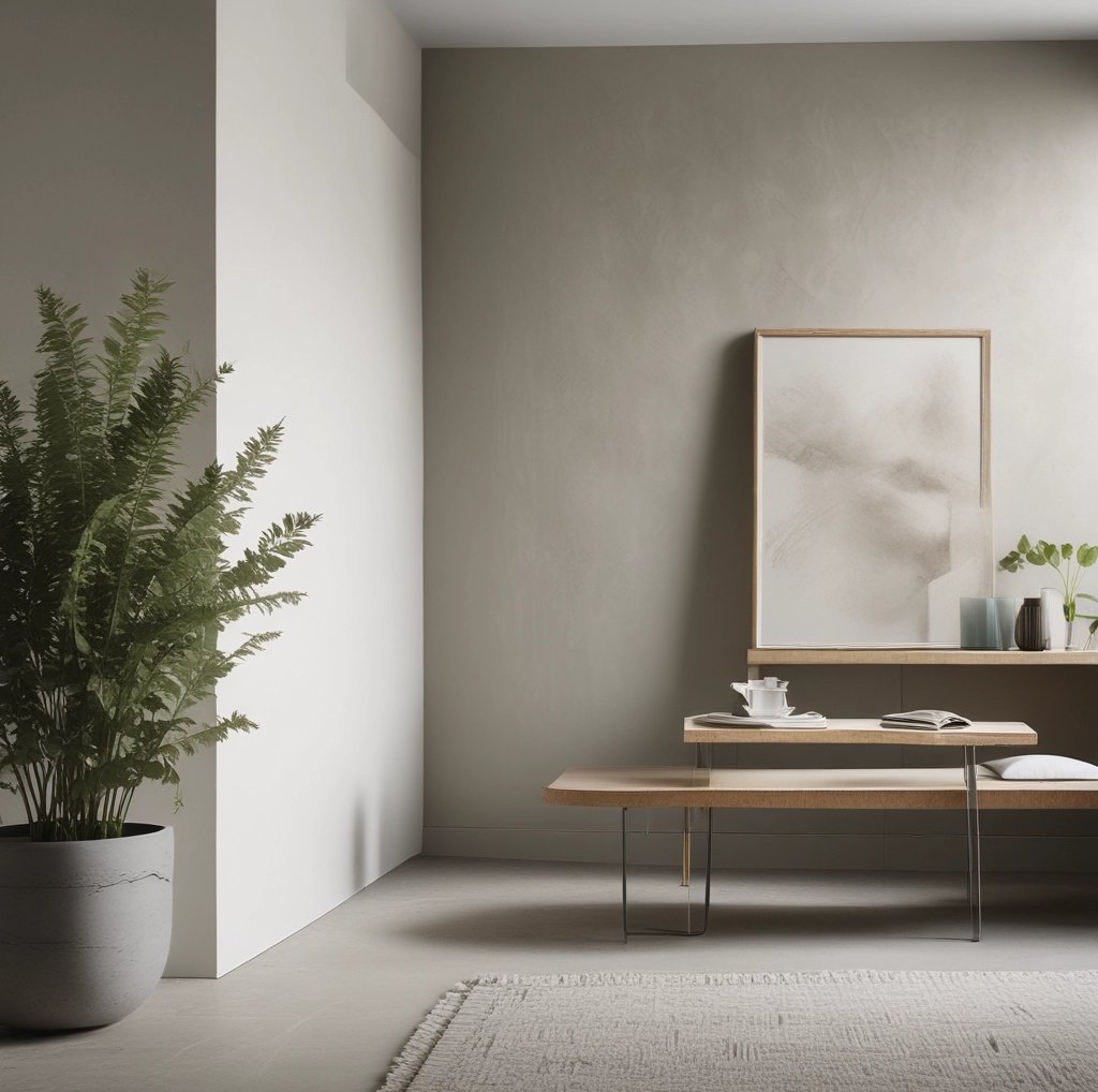 a living room with a couch and a coffee table Nour Nagy Designs London interior Design