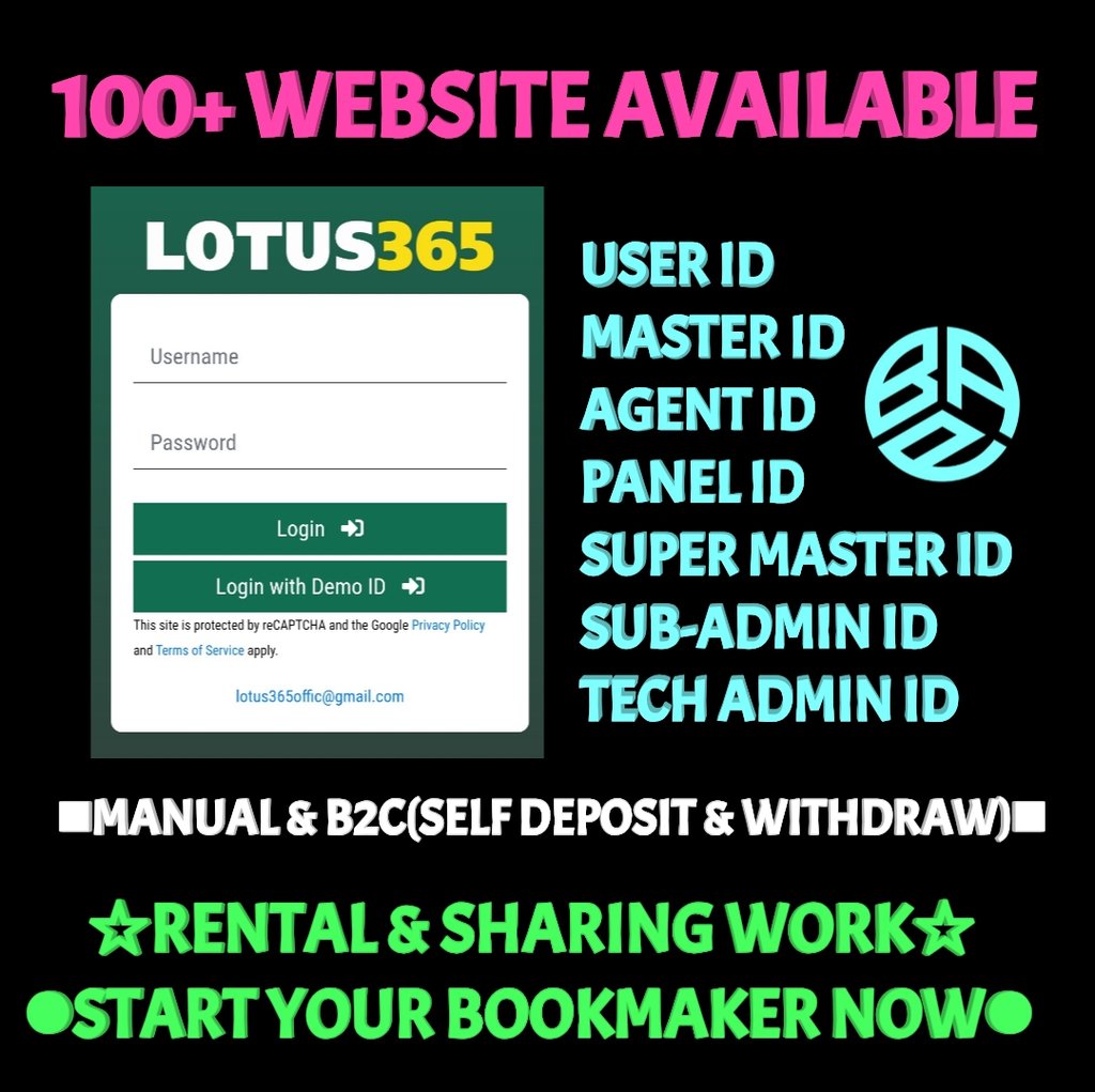 Lotus365 Betting ID: भारत का नंबर 1 विश्वसनीय Master और Admin ID प्रोवाइडर