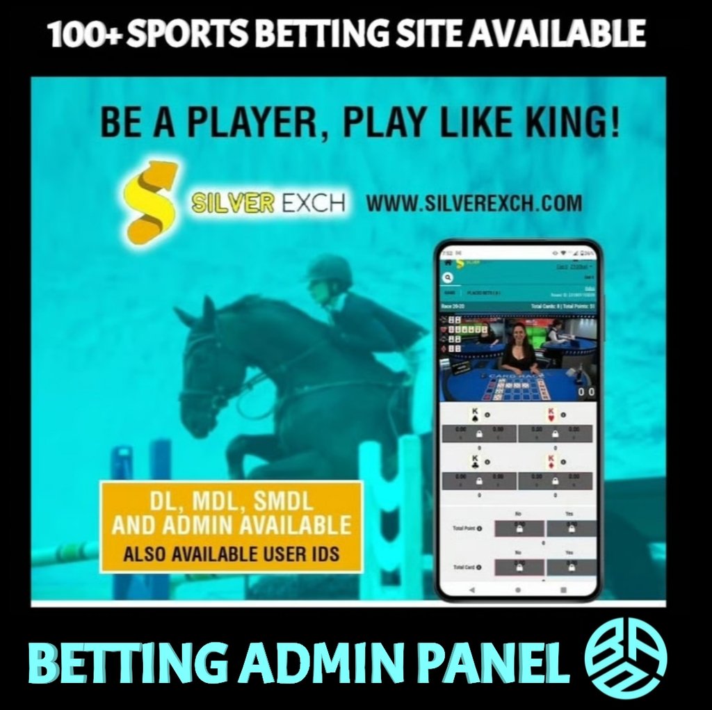 India's No. 1 Betting Solution Provider: Get Silver Exchange Master & Admin IDs on Rental and Sharin