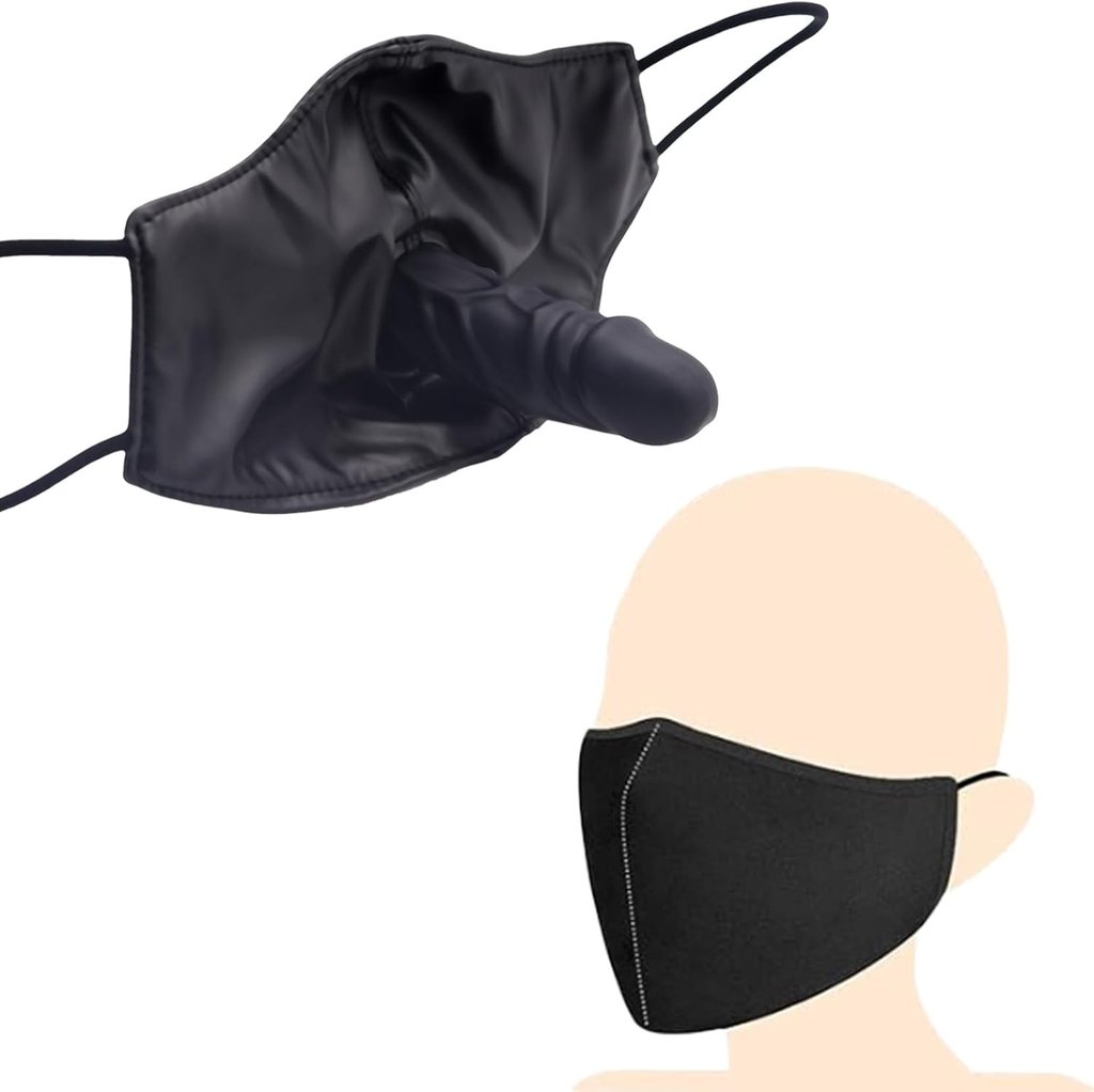 dildo inside a mask