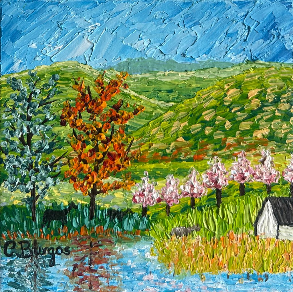 Cuadro Lago en la montaña