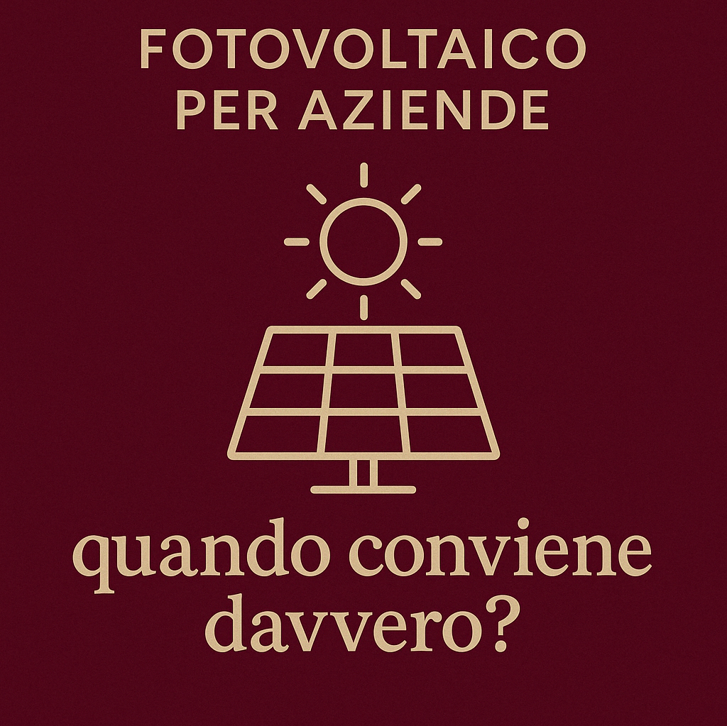 Impianto fotovoltaico aziendale: come e quando conviene investire per ridurre i costi energetici