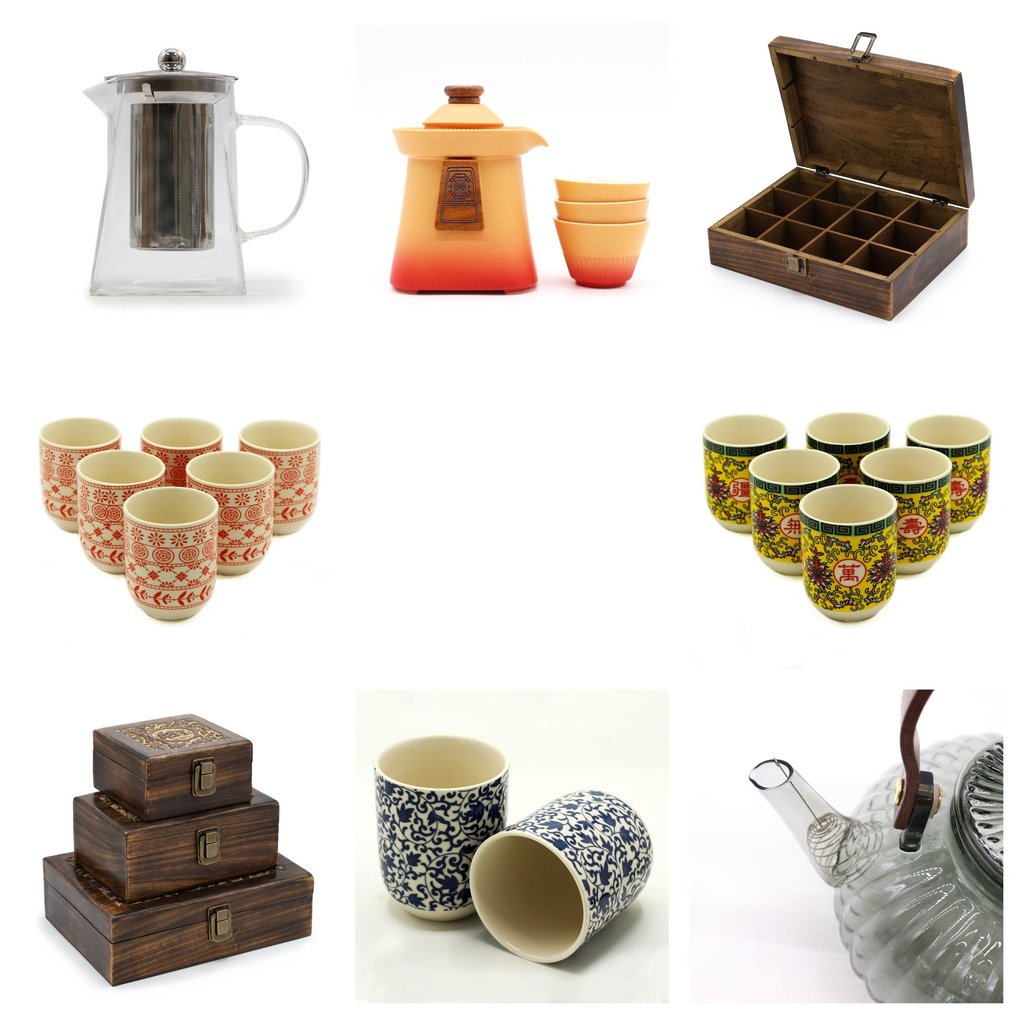 Teapots Boxes Teacups and Infusers