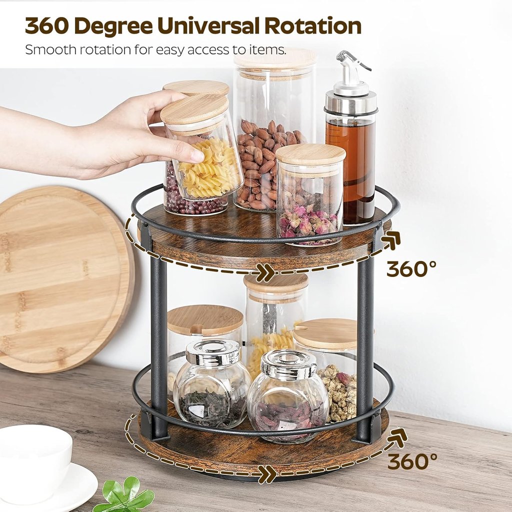 2-Tier Rotating Spice Rack