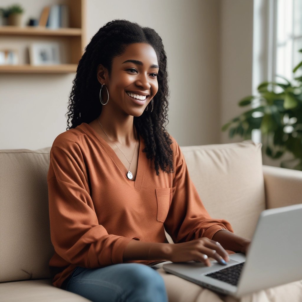 A warm, friendly doctor speaking with a middle-aged patient in a cozy consultation room.