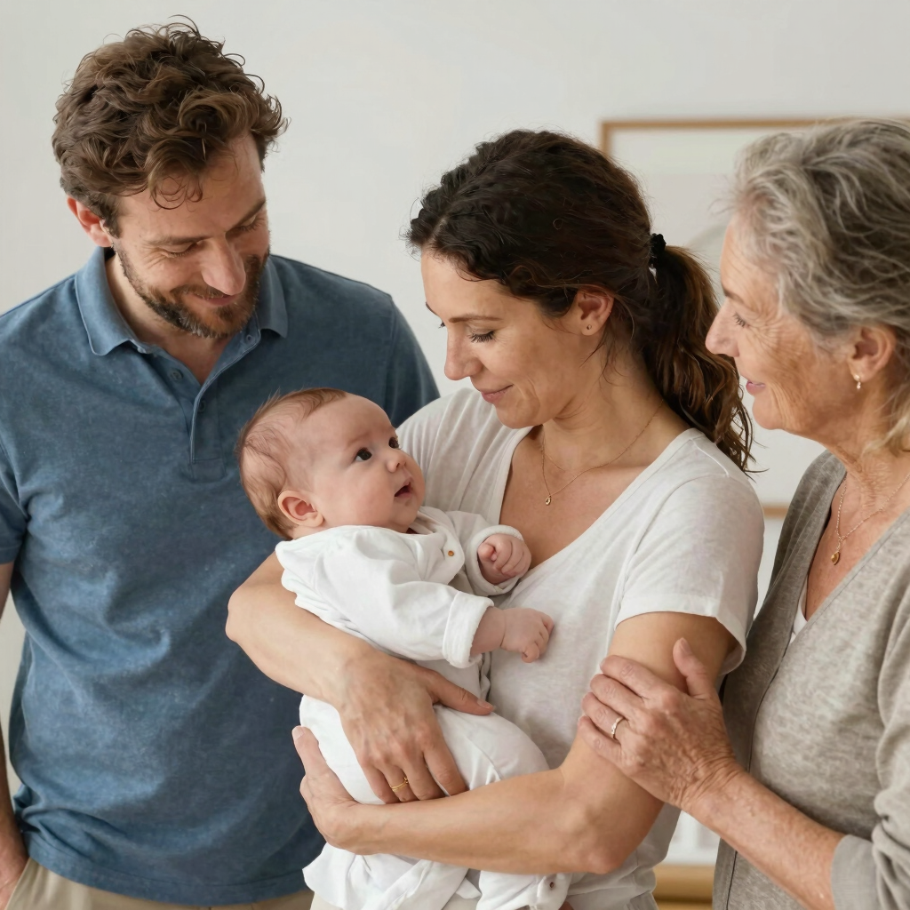 A smiling autistic individual engaging in a supportive group session.