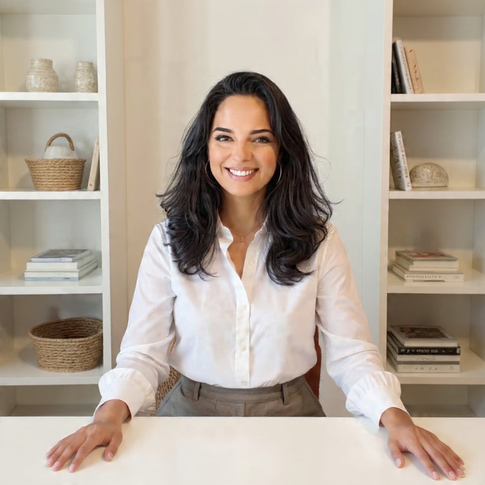 Laura, Founder of Transform Homes & Co — rofessional organizer and luxury decluttering expert.
