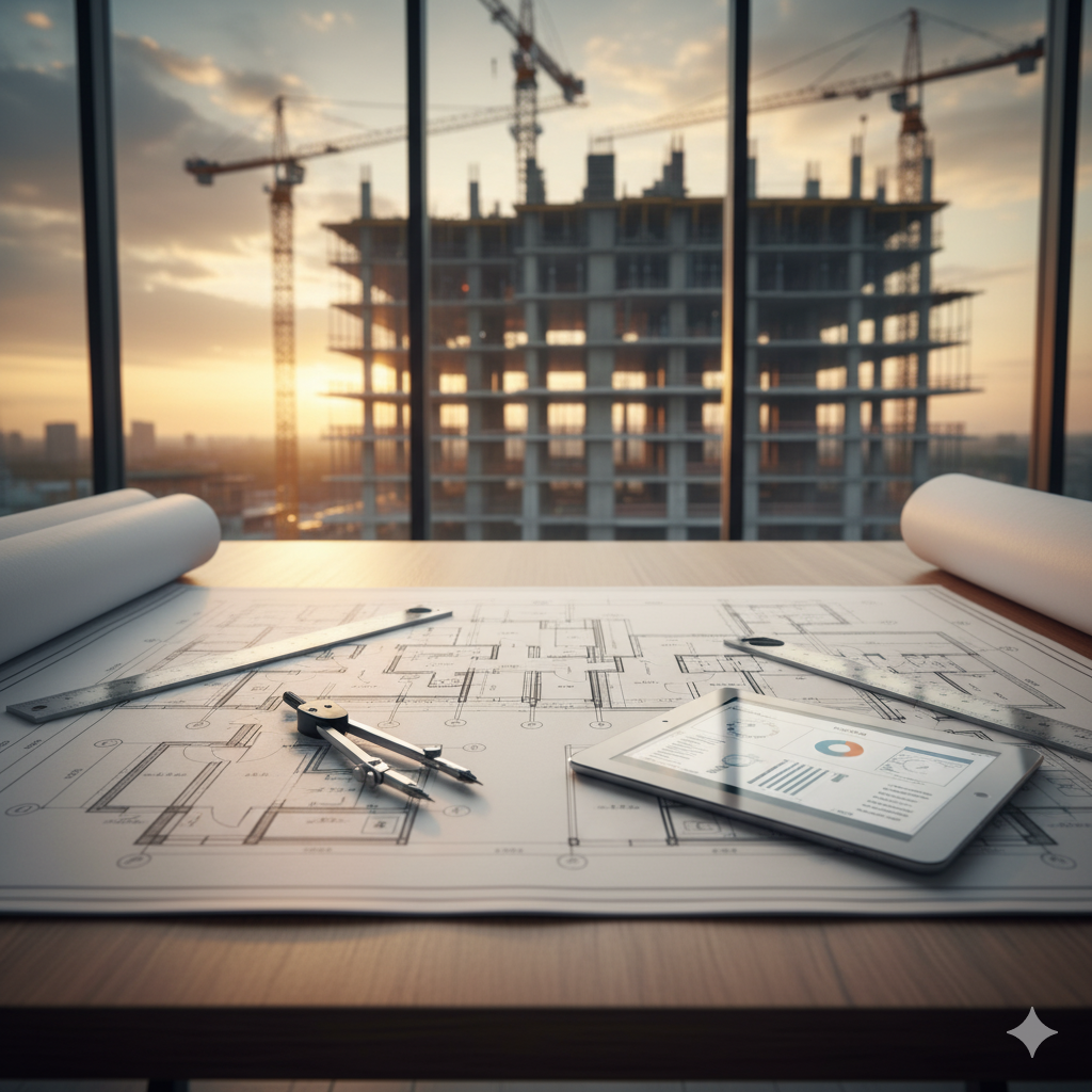 Owner’s representative overseeing construction project on-site.