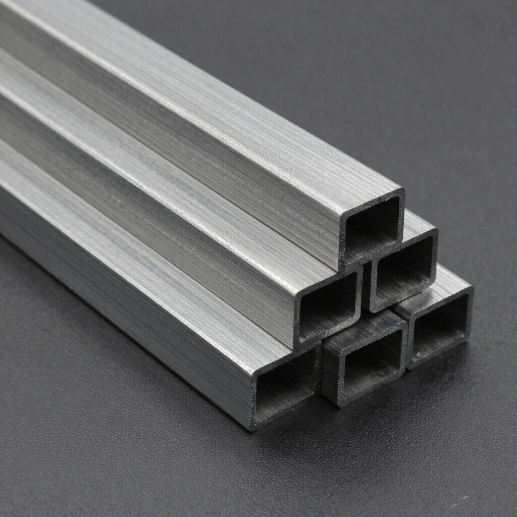 Close-up of a perfectly smooth, cold-rolled steel sheet reflecting factory lights.