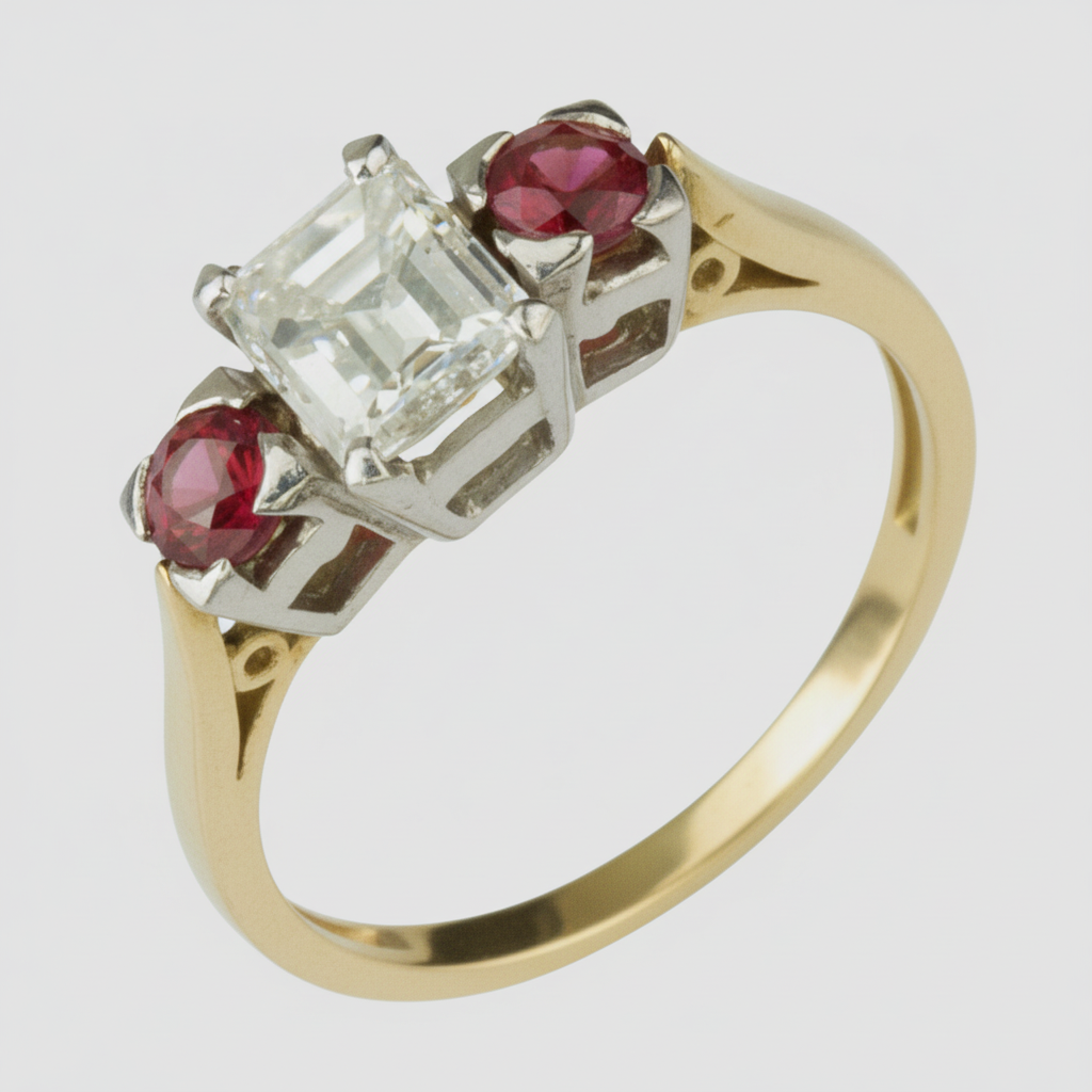 Diamond and Ruby Ring