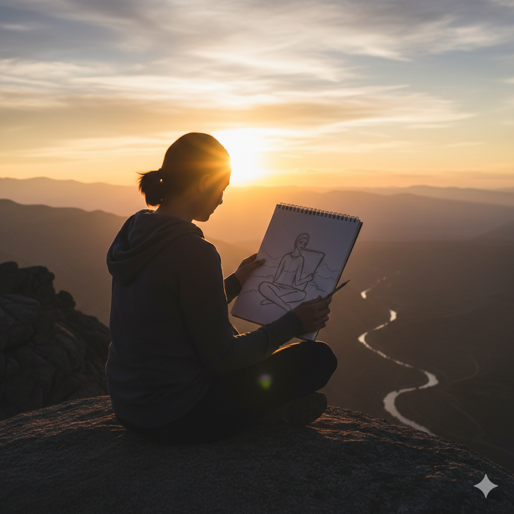 Eu me vejo no mais profundo canto do meu ser.