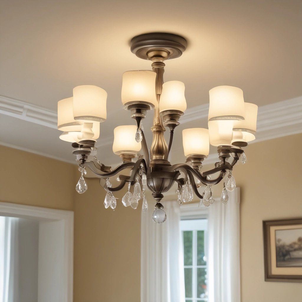 Close-up of a handyman patching drywall in a living room.
