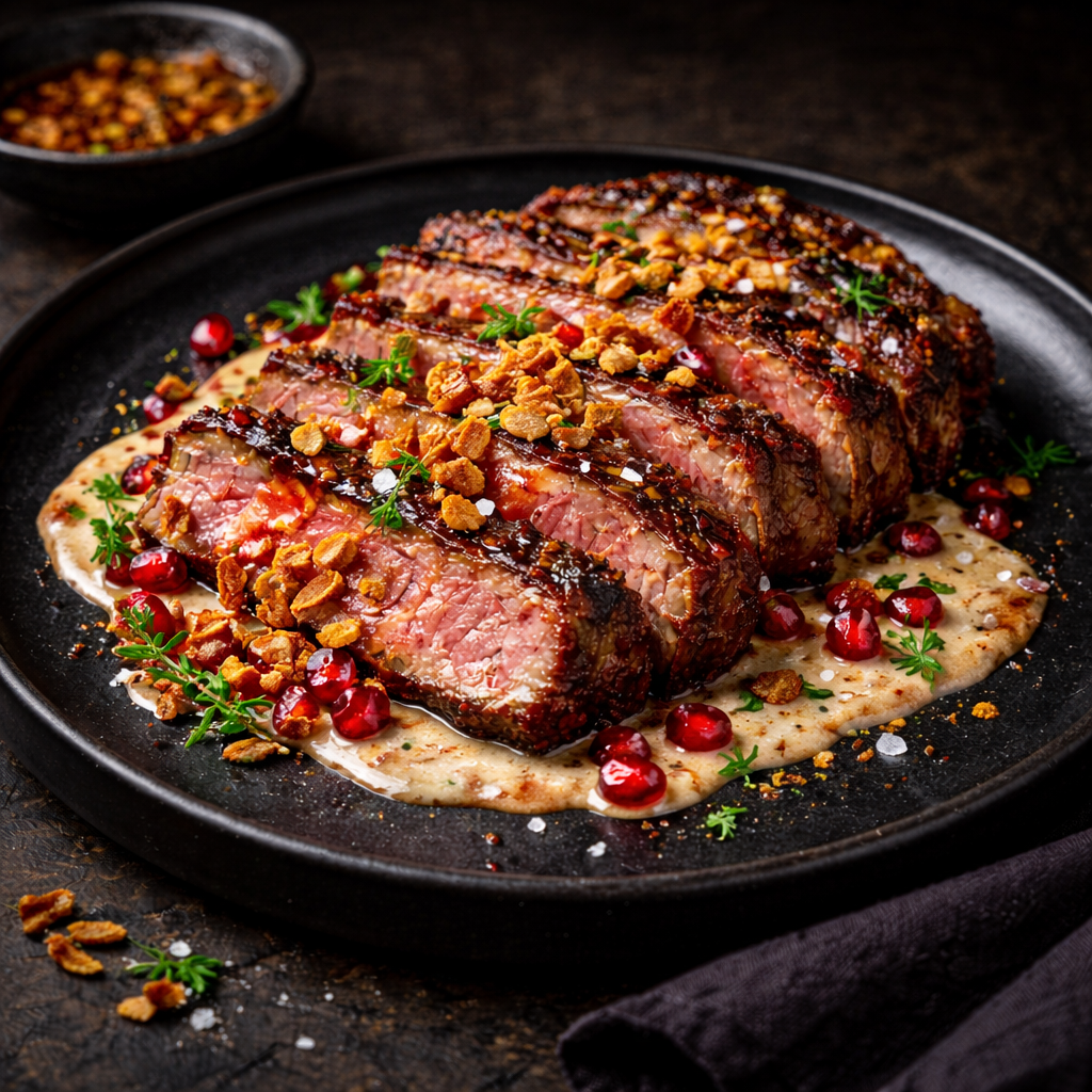 Wagyu Ribeye Tahini Brown Butter Recipe made with Australian Wagyu imported by Wagyu Prime to Egypt