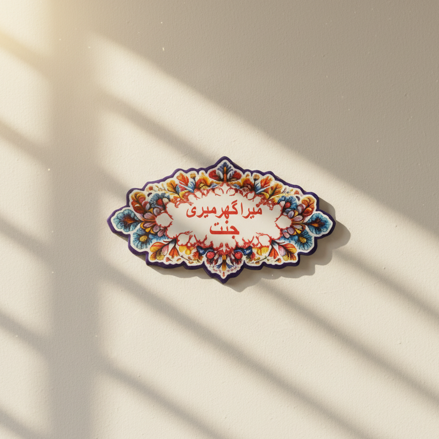 customizable cutout acrylic nameplate