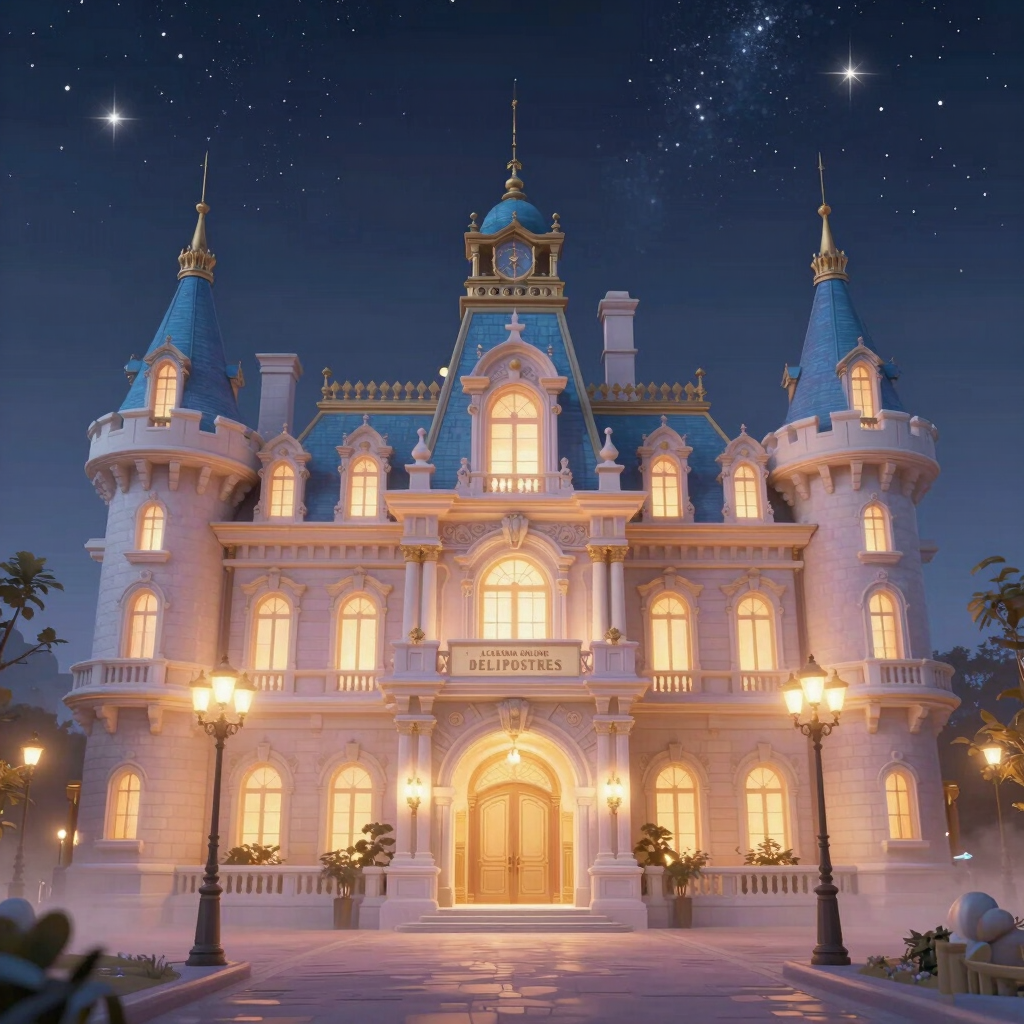 Close-up of a beautifully decorated chocolate cake with fresh berries on top