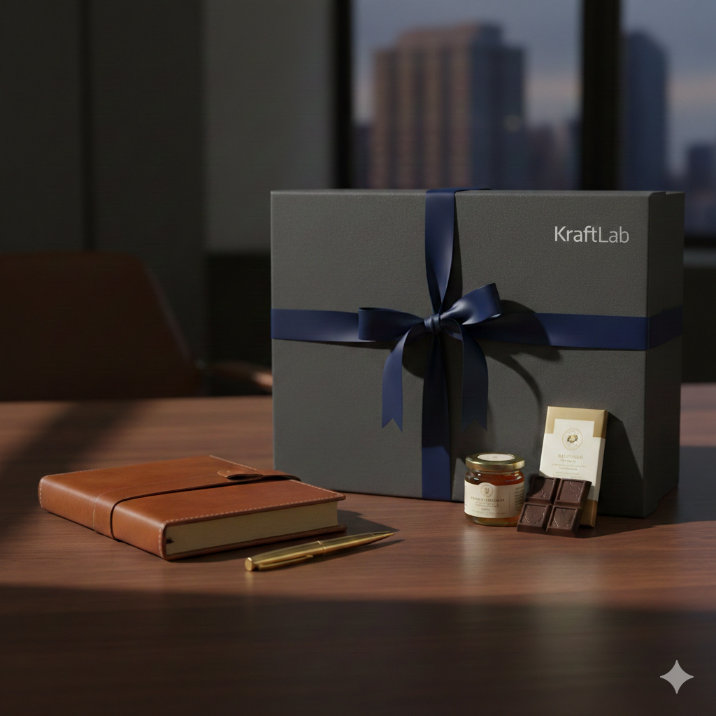 Giftbox with KraftLab's Logo