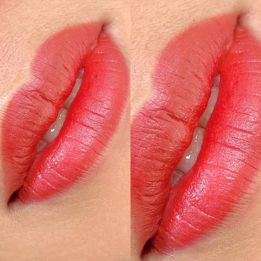 Full Lips permanente make-up resultaat in de regio Alphen aan den Rijn.