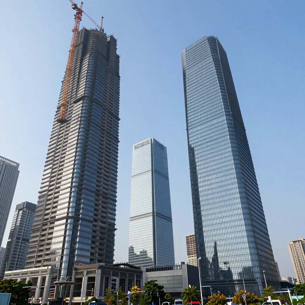 low angle view photography of a gray building