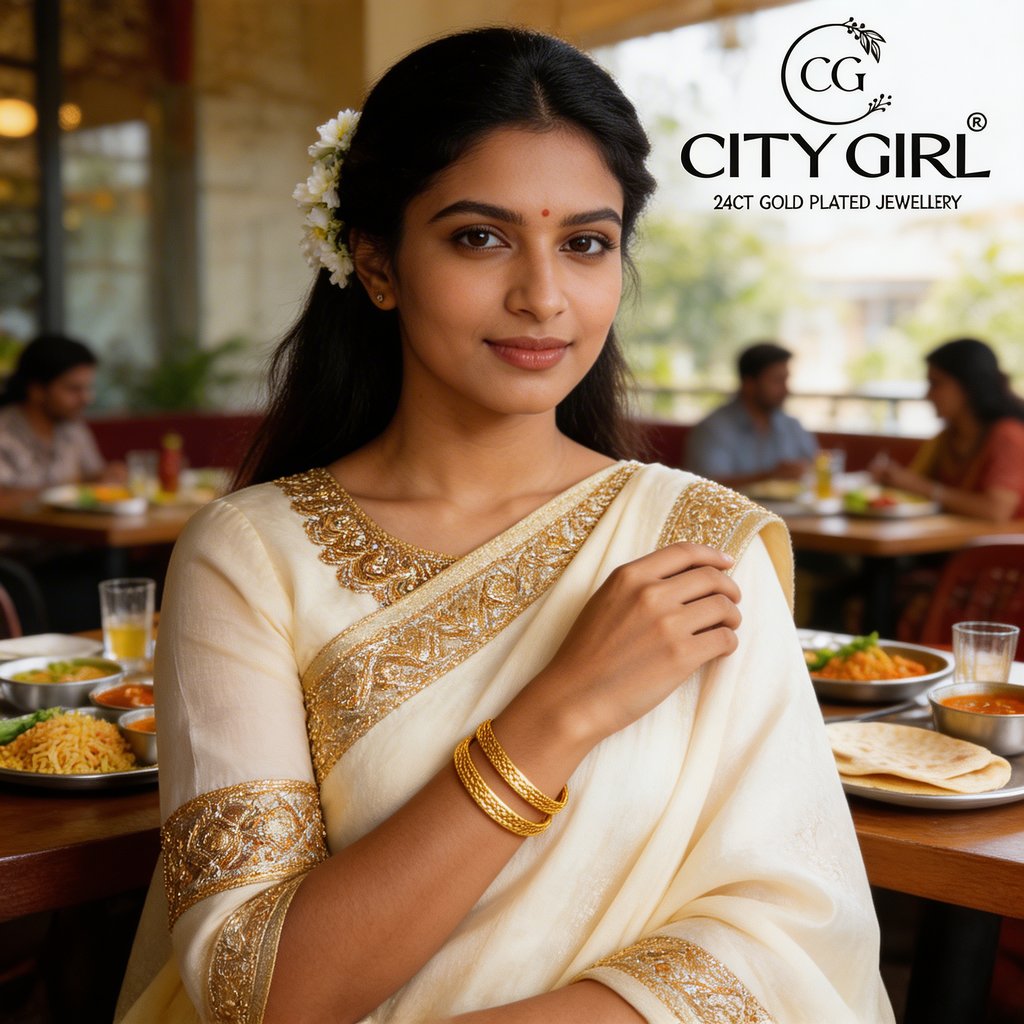 Anti-tarnish 18K gold plated daily wear bangles — designer bangles by City Girl Jewellery