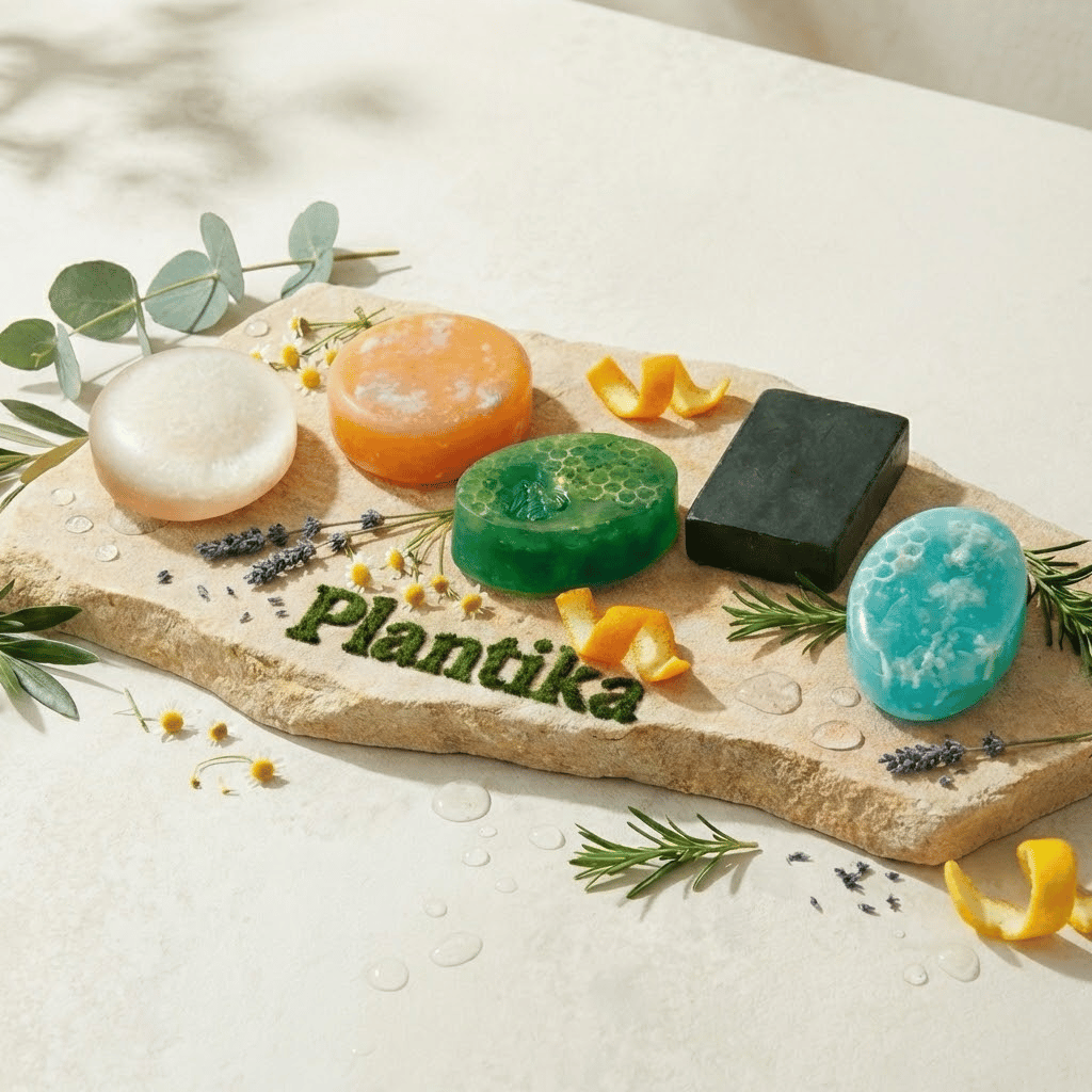 Elemental handmade soap range by Plantika