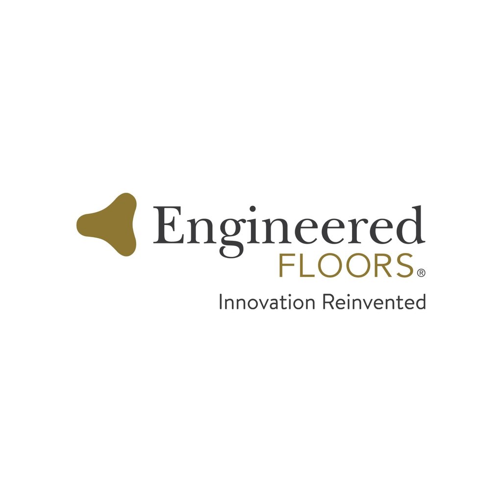 a logo for a flooring company, Engineered Floors