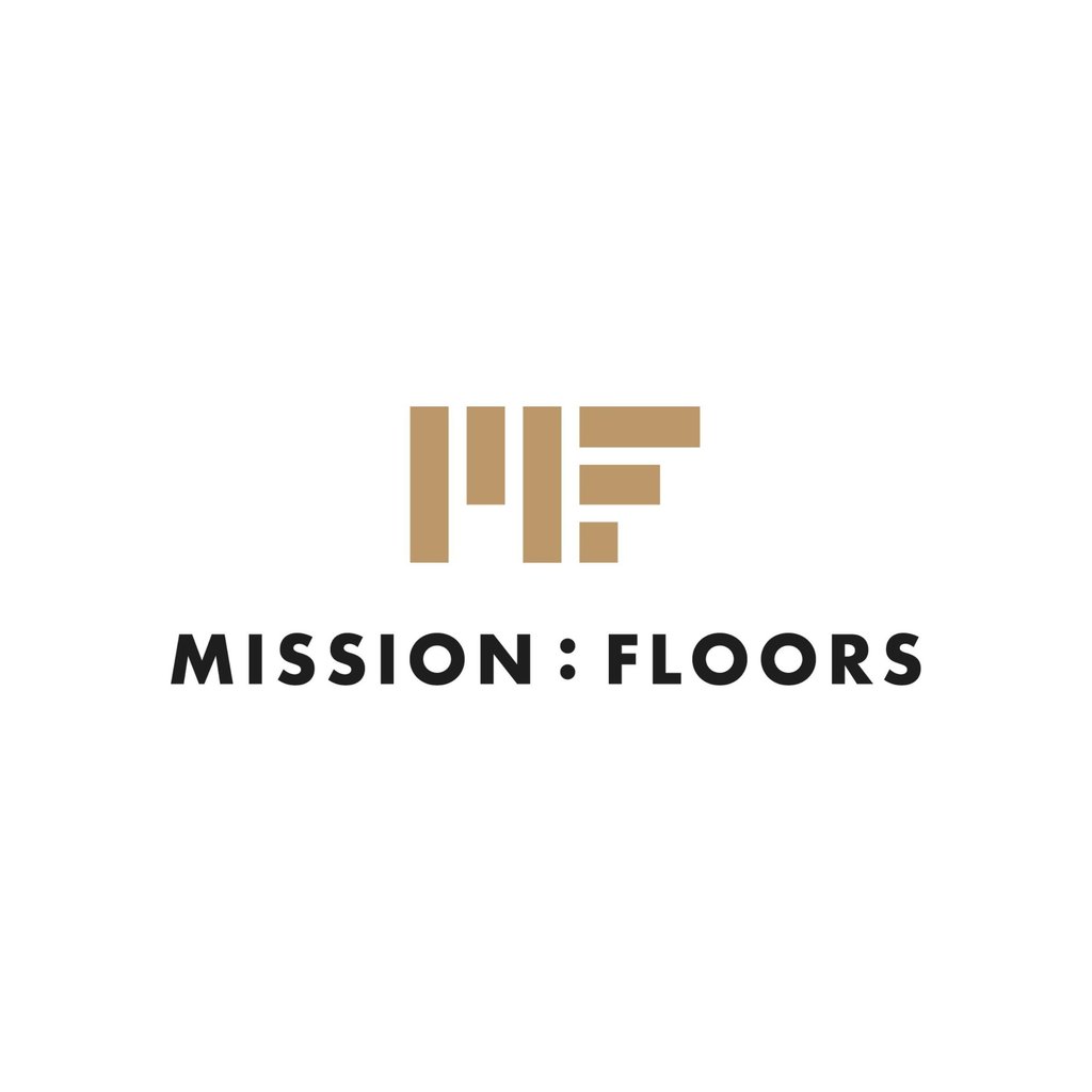 a logo for a flooring company, Mission Floors