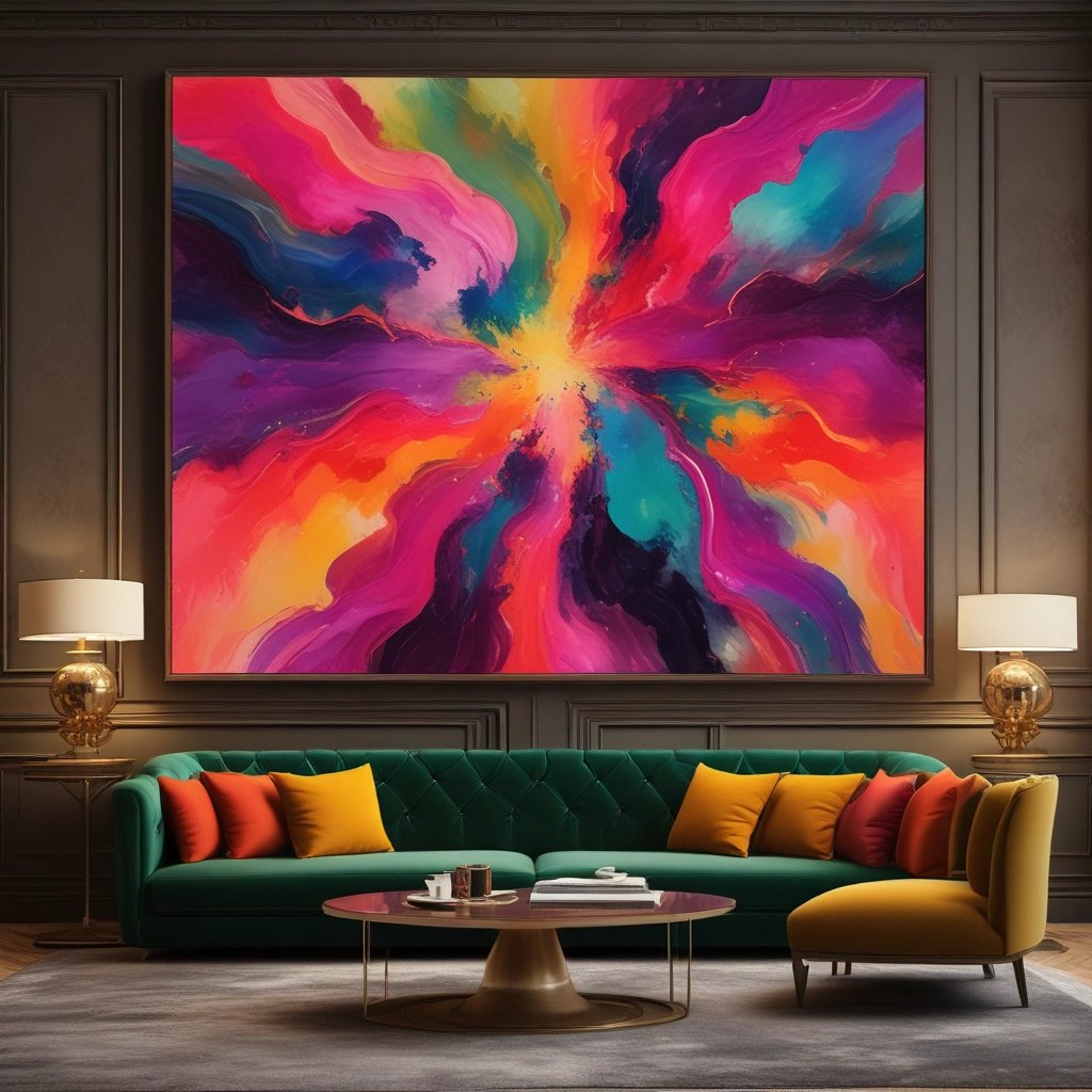 An elegant gallery space featuring diverse artworks that celebrate cultural heritage and creativity.