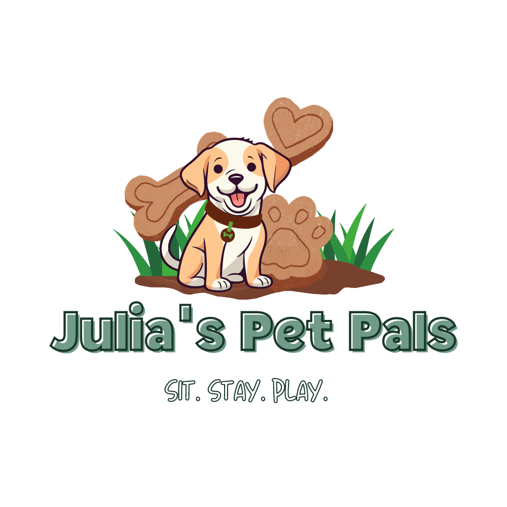 Red Color on Dog in Front of Dog Treats Julia's Pet Pals