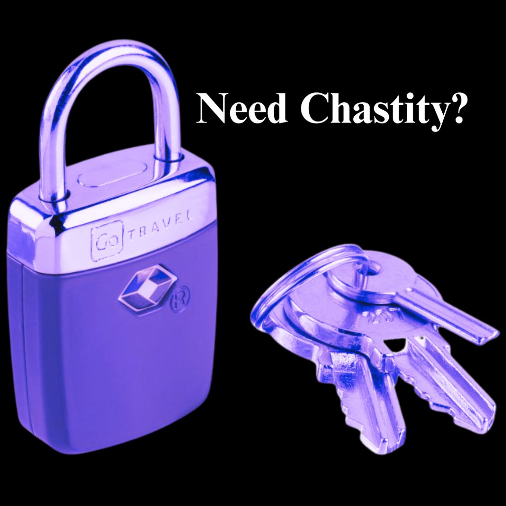 a padlocked  and set of keys