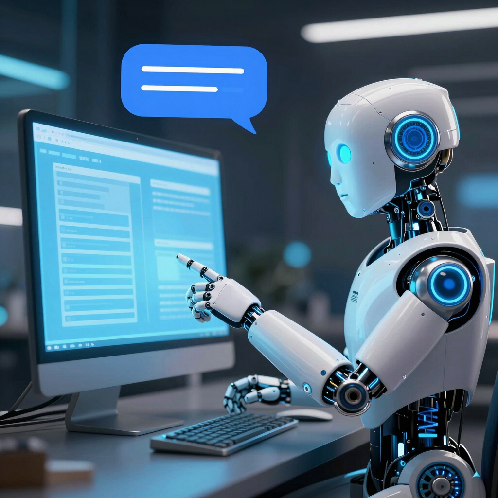 A 3D rendering of a microchip with the letters 'AI' prominently displayed on its surface, set on a dark, circular platform.