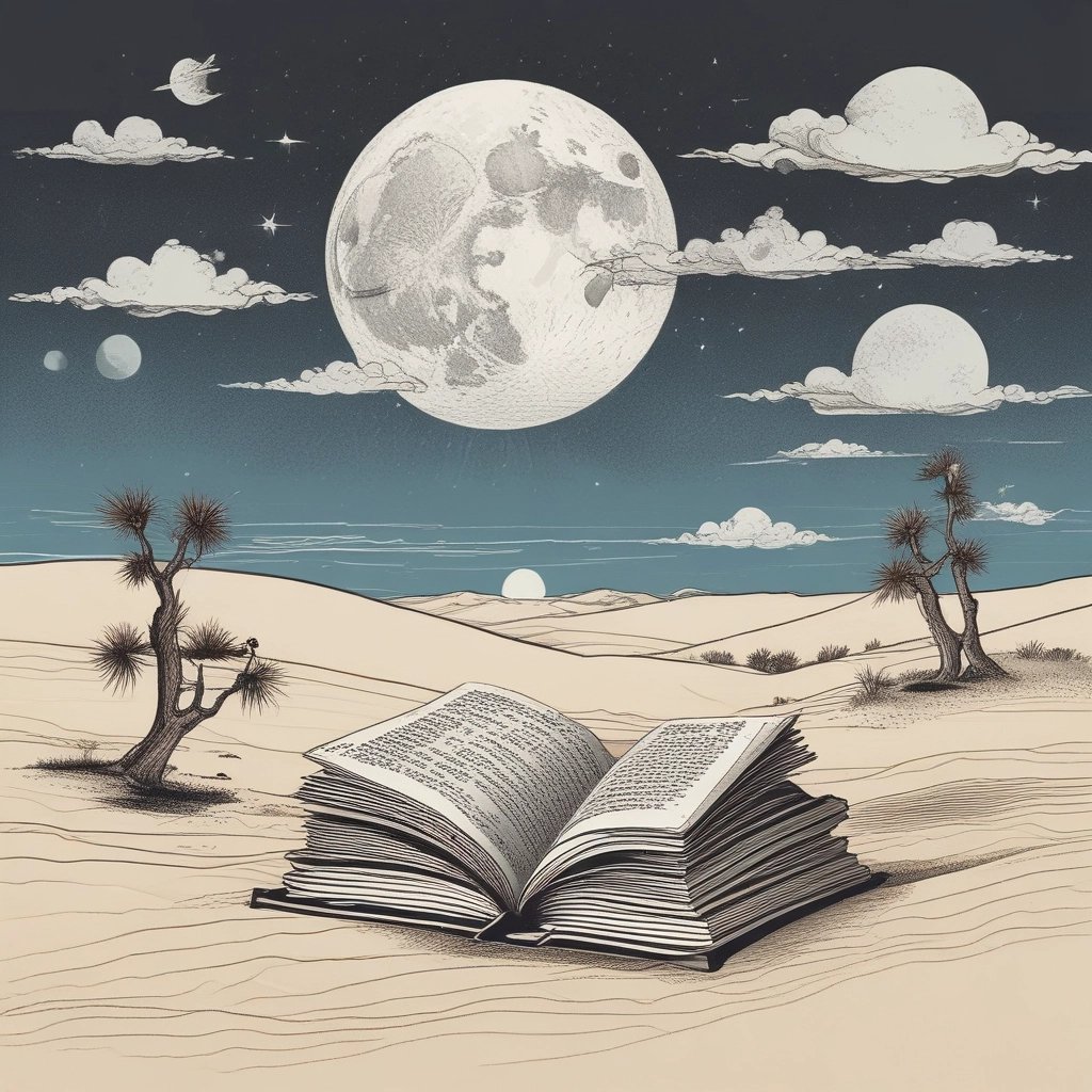 A collection of books and magazines is displayed, each with unique cover art and typography. Some covers feature historical illustrations, while others show text in various languages. The image is in black and white, enhancing the vintage and classic appearance of the publications.