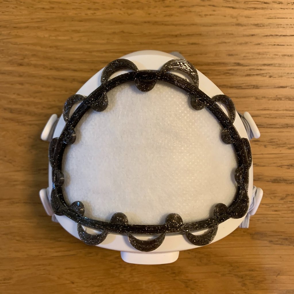 flo-60: Flomask with curly rim decoration