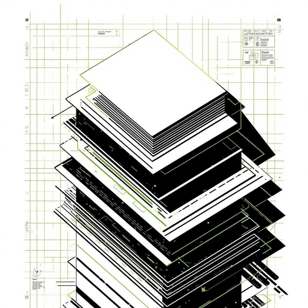 Graphic visual representing structure and clarity in Pinterest SEO.