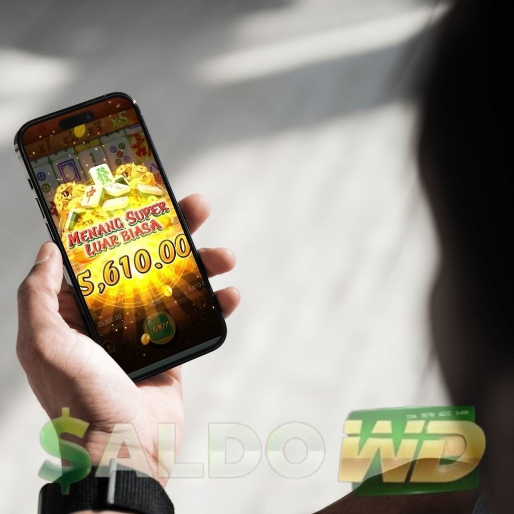  Tampilan kemenangan super luar biasa sebesar 5,610.00 pada game slot mahjong di aplikasi SALDO WD