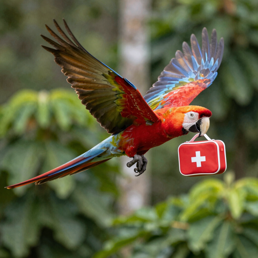 blue and white striped round textile