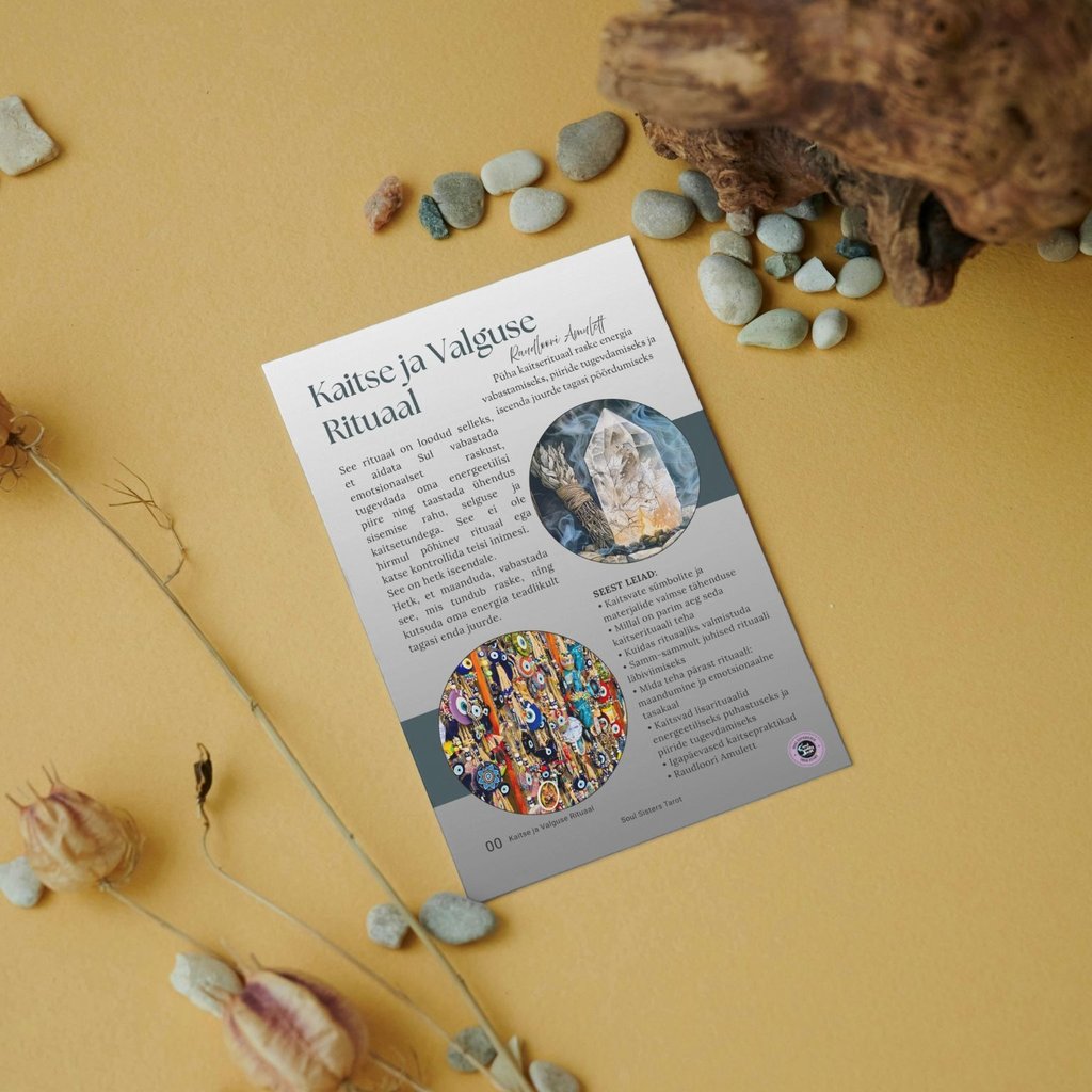 Kaitse ja valguse rituaal Raudloori Amulett Soul Sisters Tarot