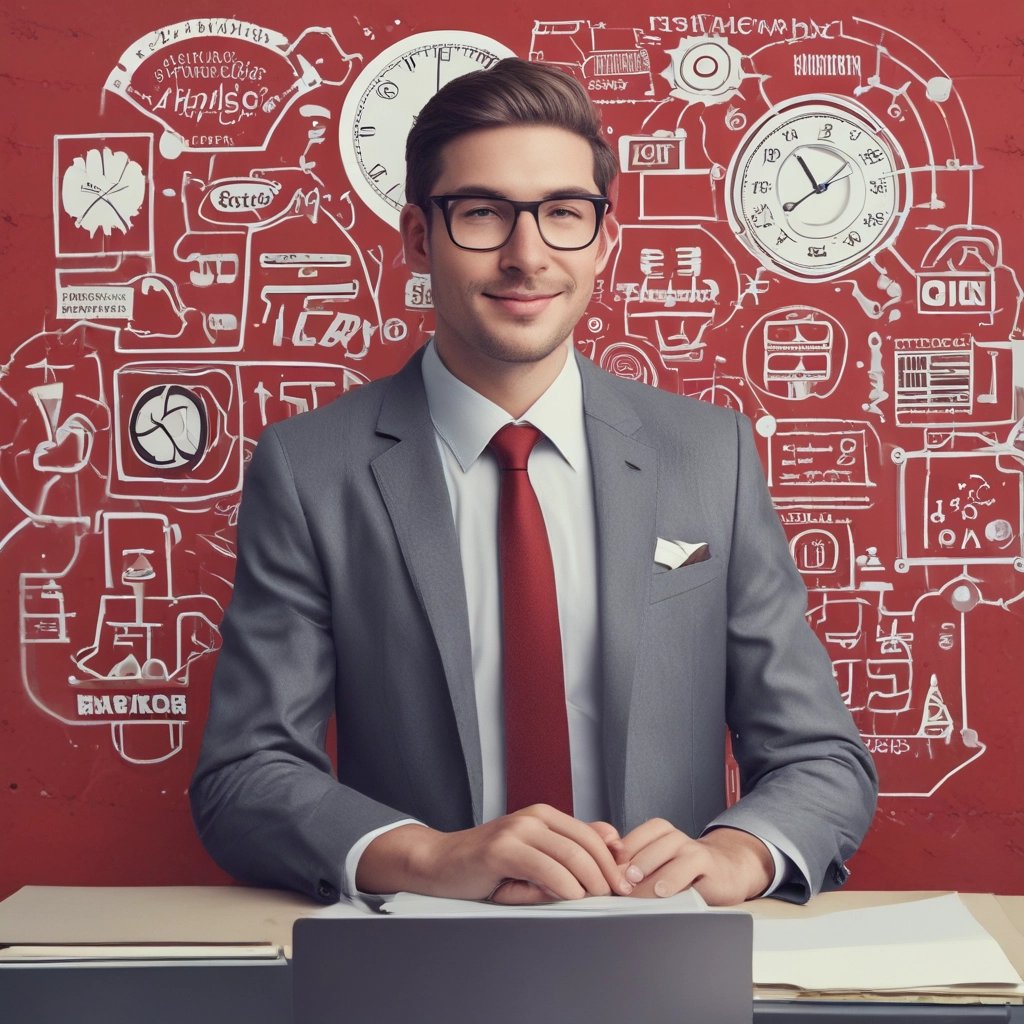 Man in suit holding clipboard talking to woman