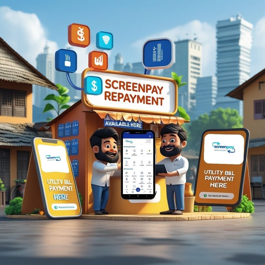 Secure digital payments and loan repayment using ScreenPay