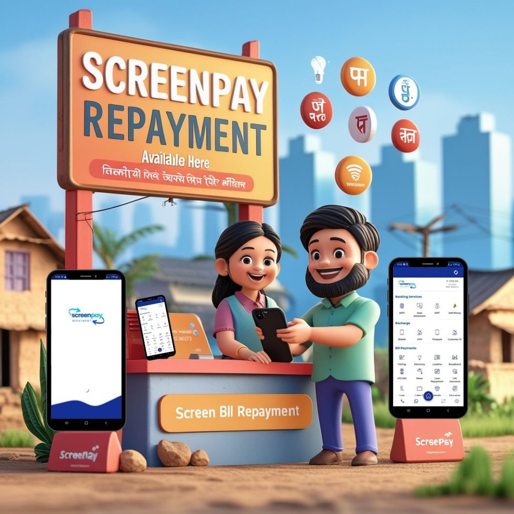 Aadhaar enabled digital banking and repayment services by ScreenPay