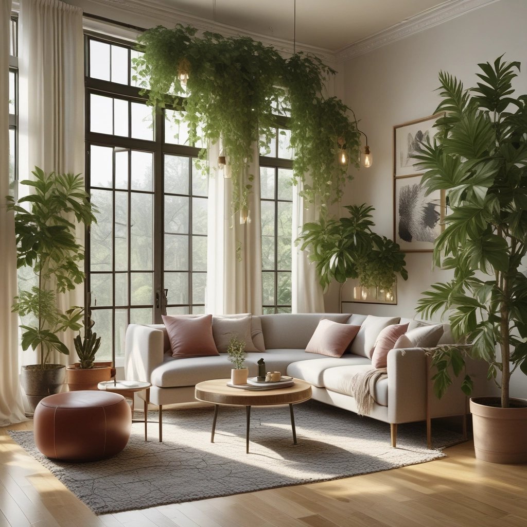 a living room with a couch and a coffee table  Nour Nagy Designs London interior Design