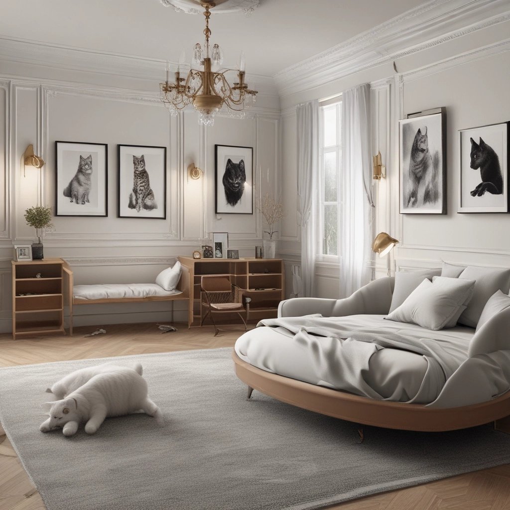 a bedroom with two beds and a teddy bear | Nour Nagy Designs