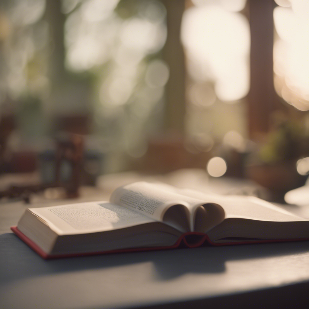 opened book on table