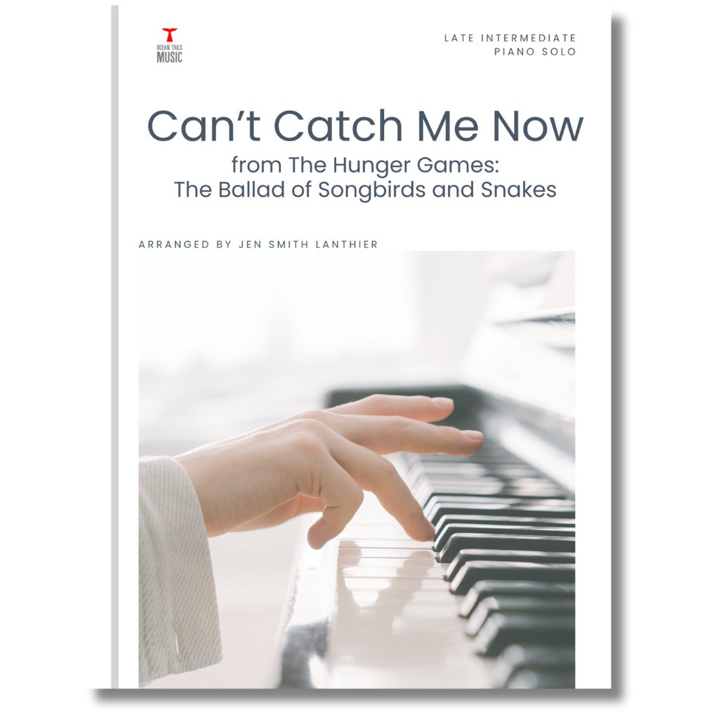 cover of Can't Catch Me Now Intermediate pop piano solo by Jen Smith Lanthier