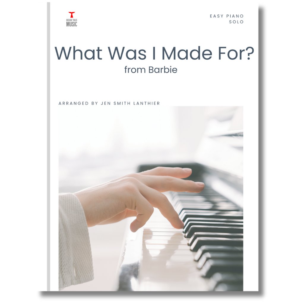 cover of What Was I Made For easy piano solo by Jen Smith Lanthier