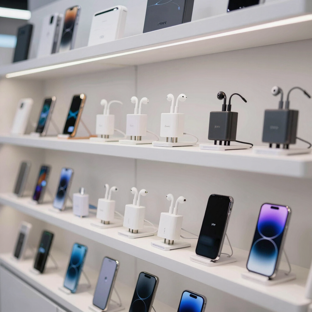 A technician carefully repairing a smartphone with tools on a clean workbench under focused lighting.