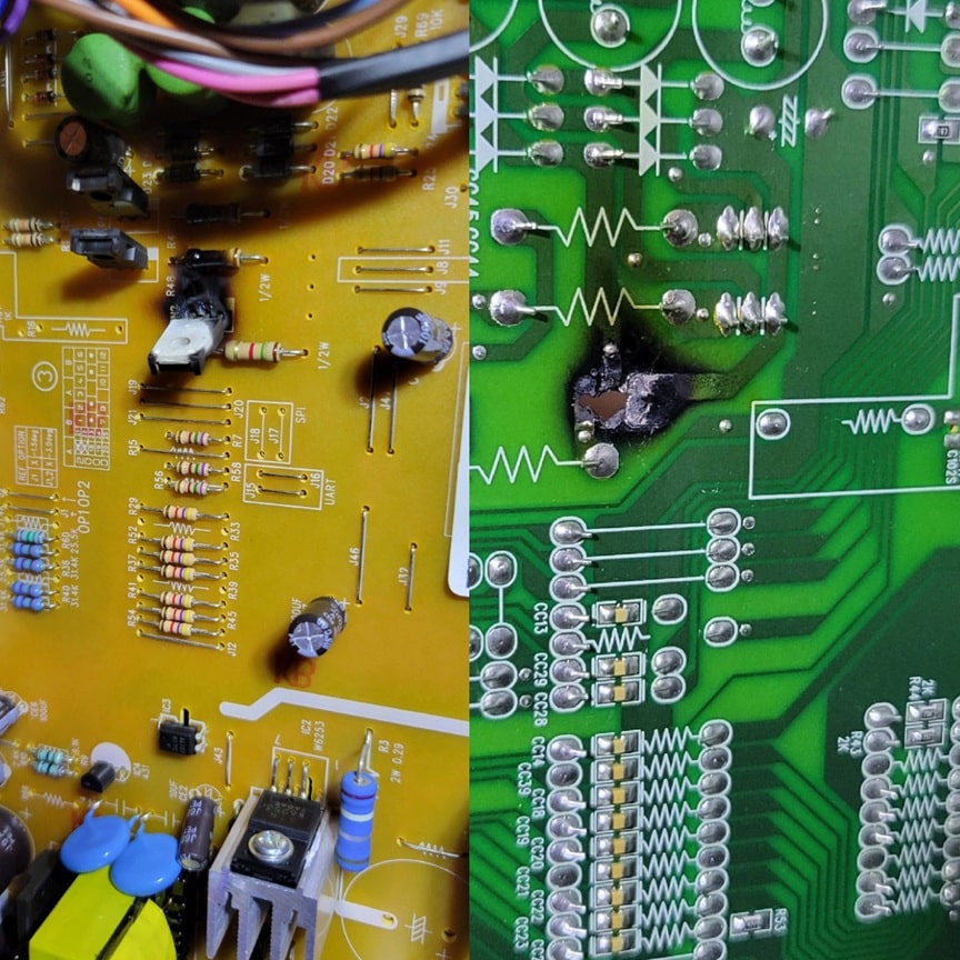 CONTROL MAIN board broken burned Bellflower